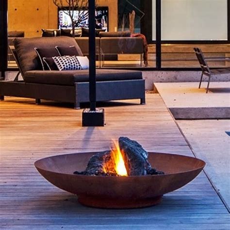 Corten steel fire bowl | the pot company. Adezz Corten Steel Fire Bowl in 2020 | Modern fire pit ...