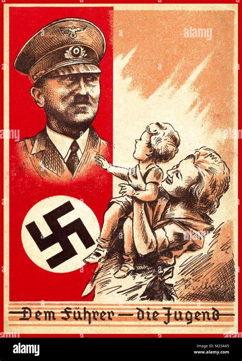 carteles de propaganda de la Alemania Nazi postal Dem Führer