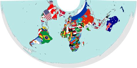 Flag Map Of The World 12899573 Png