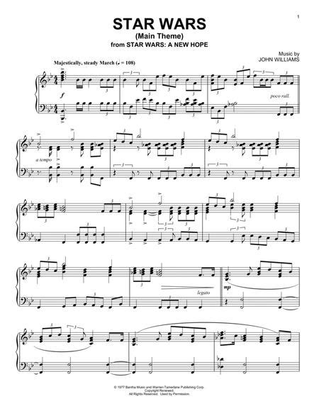 Phillip Keveren Star Wars Main Theme Sheet Music Notes Chords