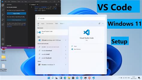 Visual Studio Code Setup On Windows 11 Vscode Installation In Windows