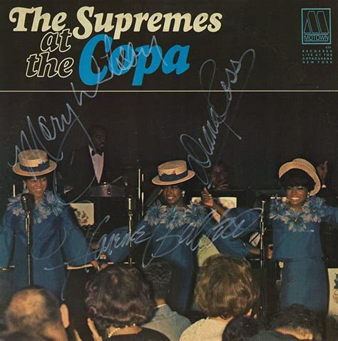 The Supremes Trio Signed At The Copa Album Artist Signed Collectibles
