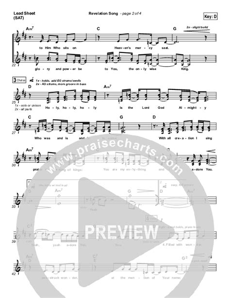 Revelation Song Sheet Music Pdf Kari Jobe Praisecharts