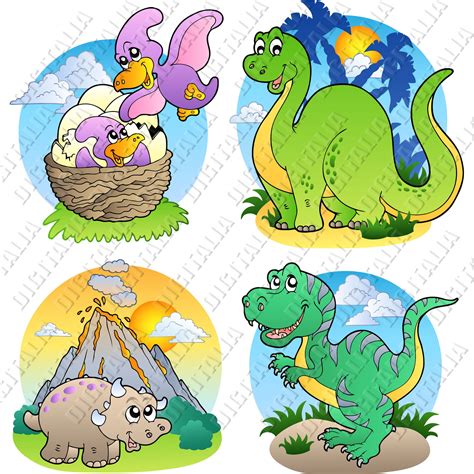 Download Cute Baby Dinosaur Bandle Clipart, Baby Dinosaur SVG, PNG ...