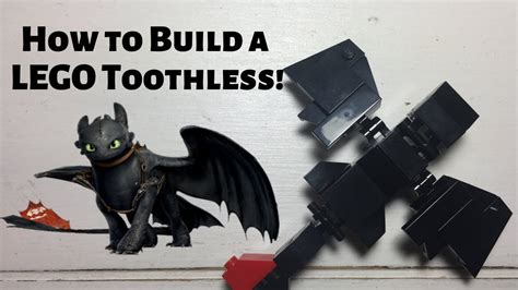 simple way to make a lego toothless from httyd moc youtube