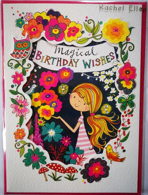 Magical Birthday Wishes Girl Birthday Card Karenza Paperie