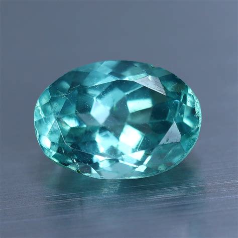 1.09 ct blue green color sapphire natural gemstone round cut unheated ...