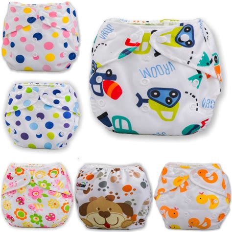 5pcs New Baby Adjustable Diapers Children Cloth Nappies Training Pants