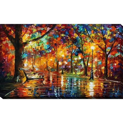 Winston Porter Colorful Night Painting Print On Wrapped Canvas