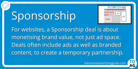 Sponsorships Definition The Online Advertising Guide