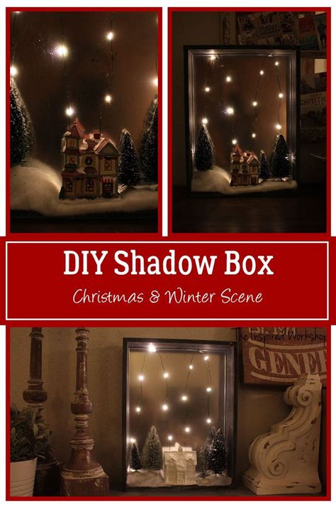 How To Make A Shadow Box For Christmas Christmas Shadow Boxes Diy