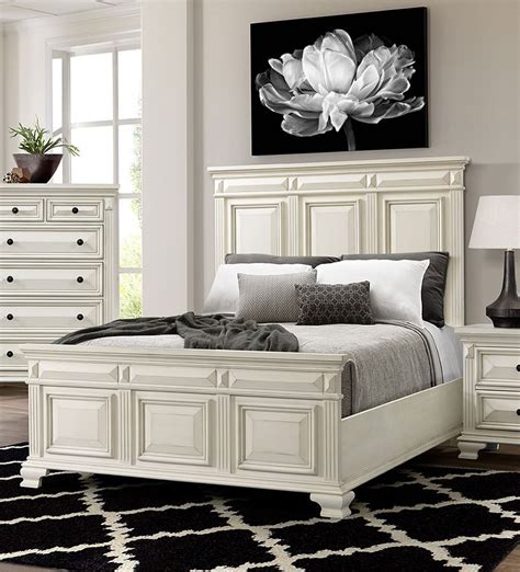 Calloway Panel Bed White Elements Furniture Furniture Cart