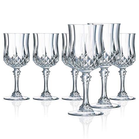 Buy Nvra Crystal Clear Wine Glasses Set 230ml Premium Glasses Pack Of 12 Designer Glass For
