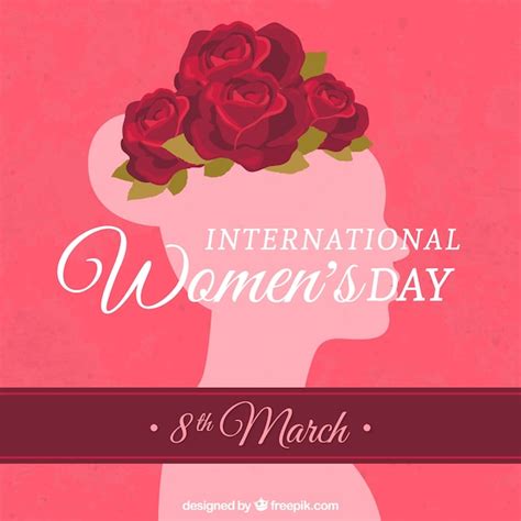 Free Vector International Womens Day Card