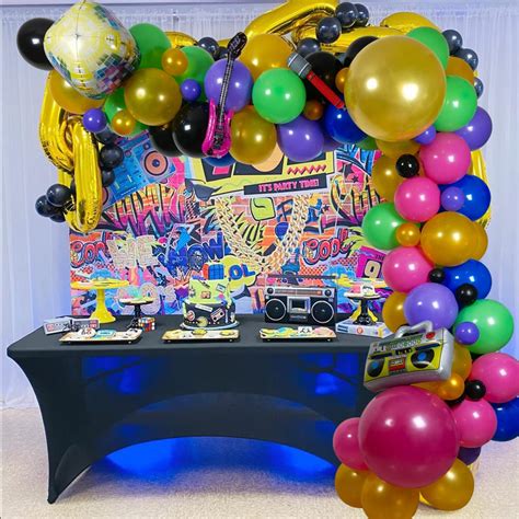 Buy 90s 80s Party Balloons Decorations 90s Rock N Roll Party Decor 80s Birthday Party