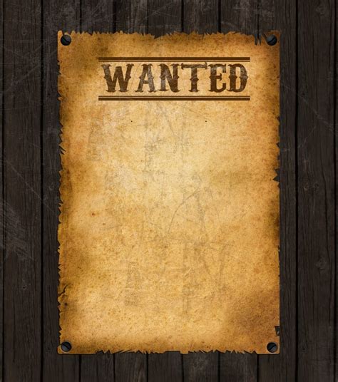 Old Western Wanted Poster Wall Mural Pixers We Live To Change