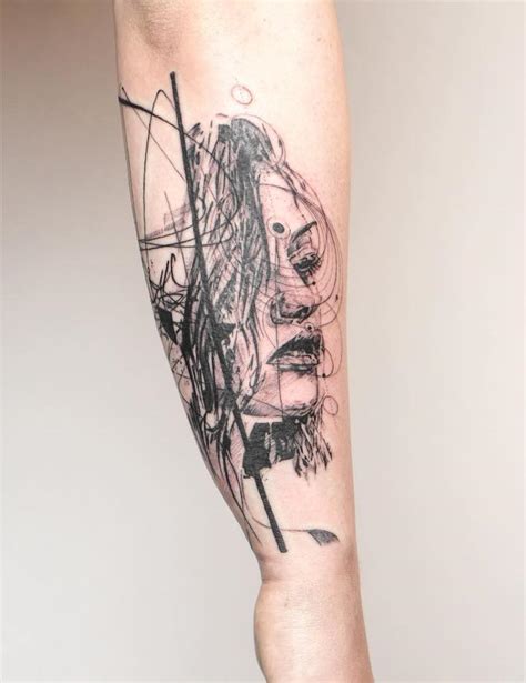 Beautiful Tattoos Look Like Sketches Inspired By Geometric Symbols And