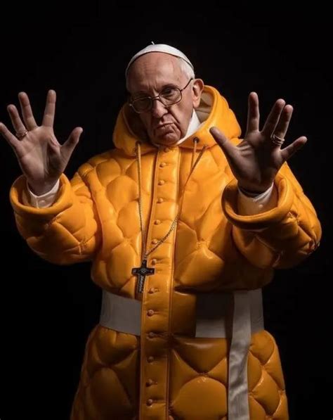 Cómo La Imagen Falsa Del Papa Francisco Con Una Campera Acolchada