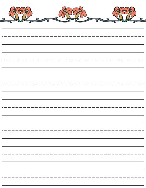 Free Printable Stationery For Kids Free Lined Kids