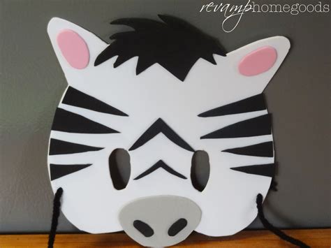 Kids Crafts: DIY Foam Animal Masks | Revamp Homegoods