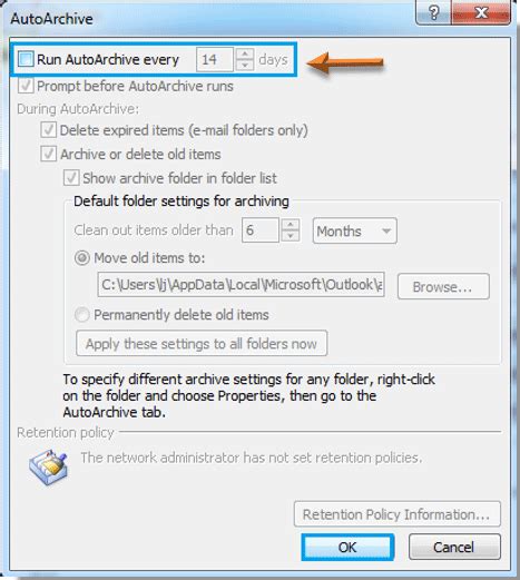 How To Cancel Or Turn Off Auto Archive In Outlook