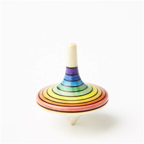 Rallye Large Rainbow Spinning Top Purple To Red Conscious Craft