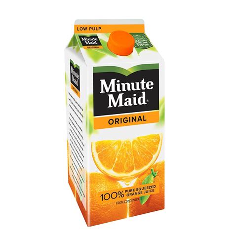 Minute Maid Original Low Pulp 100 Pure Squeezed Orange Juice Shop
