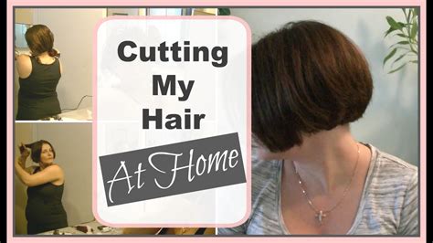 Read me!!!!!there are so many different ways to stack a bob in the back! How I Cut My A Line Bob At Home | DIY Bob Haircut - YouTube