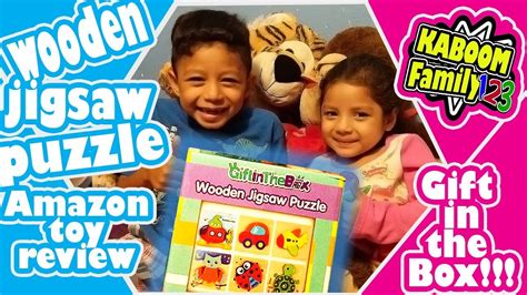 A unique gift for all ages! 6 Pack Wooden Jigsaw Puzzle for Kids - Toy Review - YouTube
