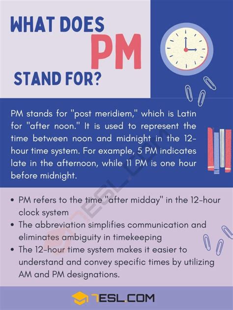 Pm Meaning What Does Pm Stand For • 7esl