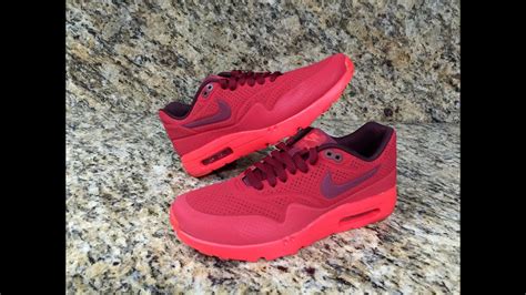 Review 27 Nike Air Max 1 Ultra Moire Gym Red 2015 Youtube