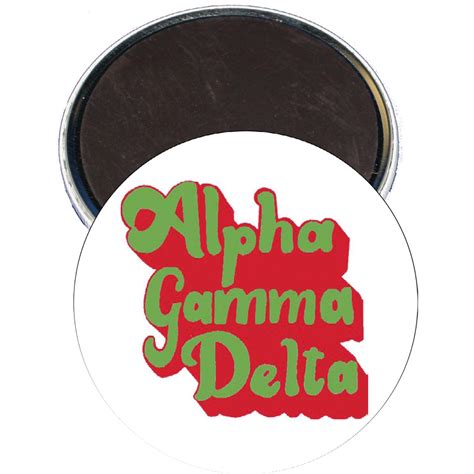 Alpha Gamma Delta Retro Magnet Playalday