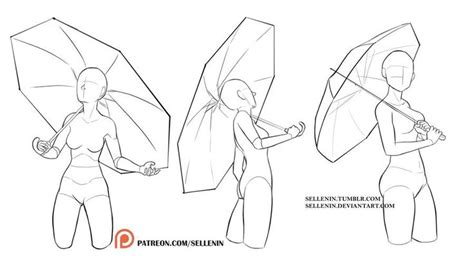 umbrella poses 2 by sellenin on deviantart in 2022 drawing reference anime poses reference