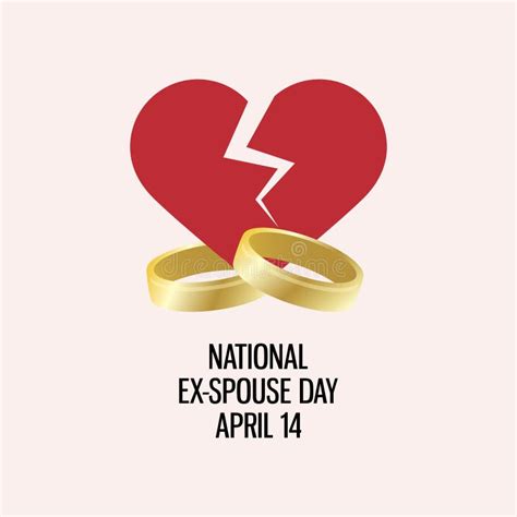 National Ex Spouse Day Vector Stock Vector Illustration Of Ring Break