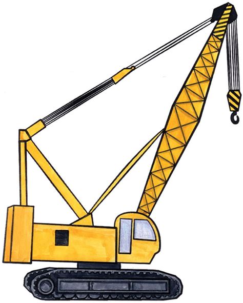I've done this with toddlers through tweens and wanted to share some tips here. How to draw a CRANE! | Construction vehicles, Drawing for ...