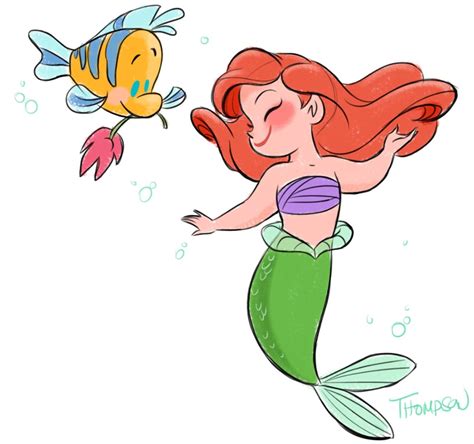The Little Mermaid Insta Sthompsonart Kawaii Disney Ariel Disney Disney Little Mermaids