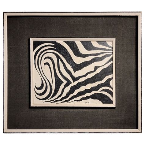 Abstract Painting Black And White 1950s For Sale At 1stdibs