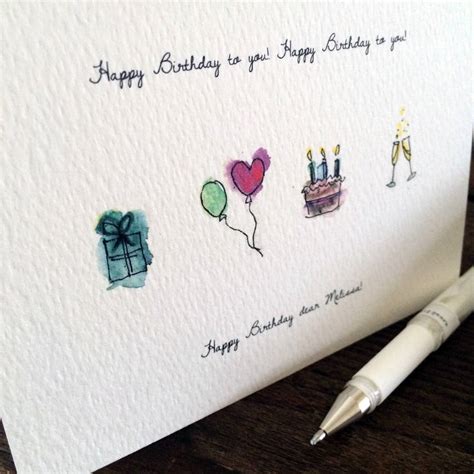 After getting the heading ready, paste it nicely on the front page of the card. Personalised Hand Drawn Birthday Card By Homemade House ...