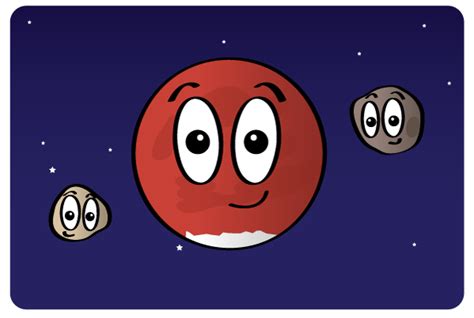 Cartoon illustration of astronomy icons set on white background. How Many Moons? | NASA Space Place - NASA Science for Kids