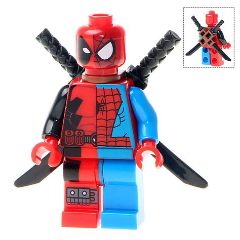 Minifigure Deadpool Spider Man 5050 Marvel Super Heroes Compatible