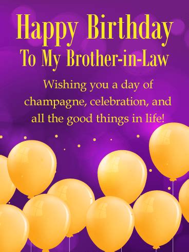 If you liked it, then please share with your family and friends. Golden Birthday Balloon Card for Brother-in-Law | Birthday ...