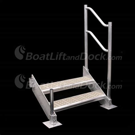 Check out decorative two step handrail on alibaba.com. 2 Step Aluminum Dock Stair with Handrail