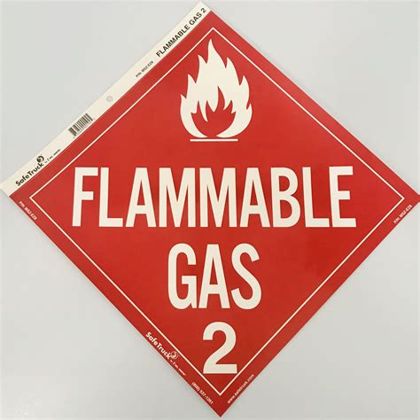 Flammable Gas Class 2 Placard Decal By Ms Carita MSZ EZ8 ILoca