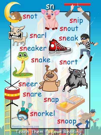 Sn Words Free Printable Phonics Poster You Need To Have This
