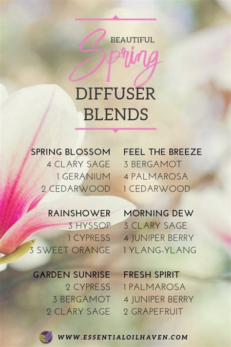 12 Fresh Inspiring Spring Diffuser Blends Recipe Spring Diffuser