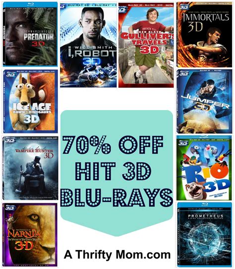 Save Up To 70 On Select 3d Blu Rays ~ Hurry Sale Ends Jan 4 A