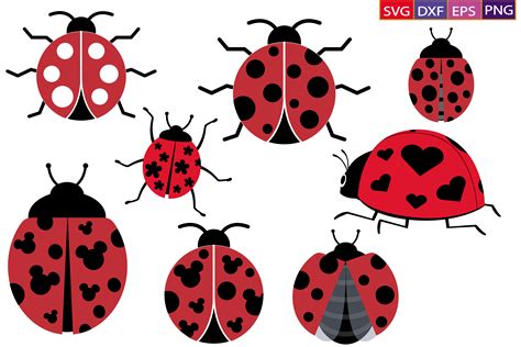 Ladybug Svgladybug Bundle Svg Gráfico Por Dev Teching · Creative Fabrica