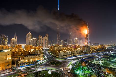 Fire Engulfs Luxury Tower In Dubai Nbc News