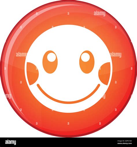 Embarrassed Emoticon Flat Style Stock Vector Image Art Alamy