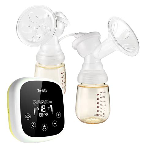 Double Electric Breast Pump Breastfeeding Milk Bottle Led Display 210ml